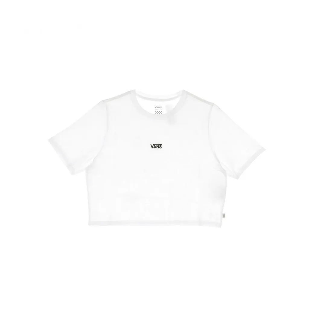 MAGLIETTA CORTA FLYING V CROP CREW SPORT WHITE