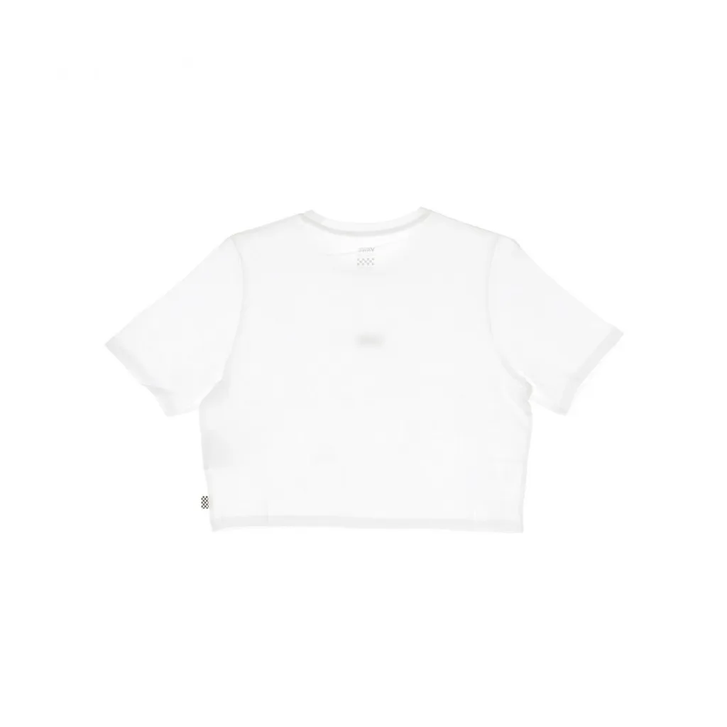 MAGLIETTA CORTA FLYING V CROP CREW SPORT WHITE