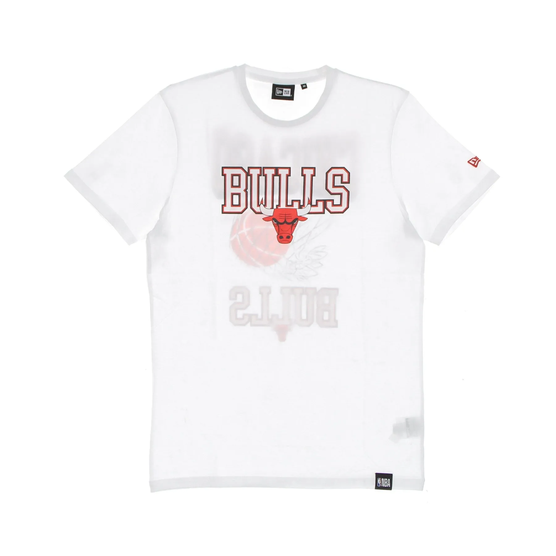 Maglietta Uomo Nba Basketball Hoop Graphic Tee Chibul White