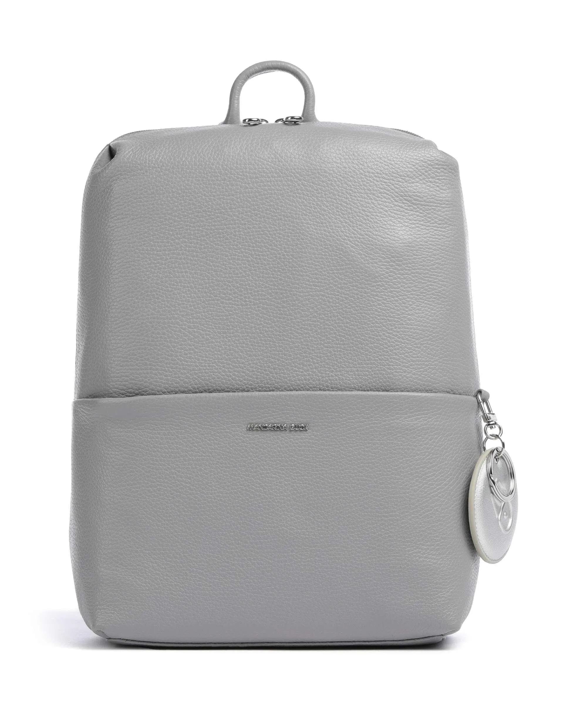  Mandarina Duck Mellow Leather Zaino 13″ pelle di vitello grana grigio  