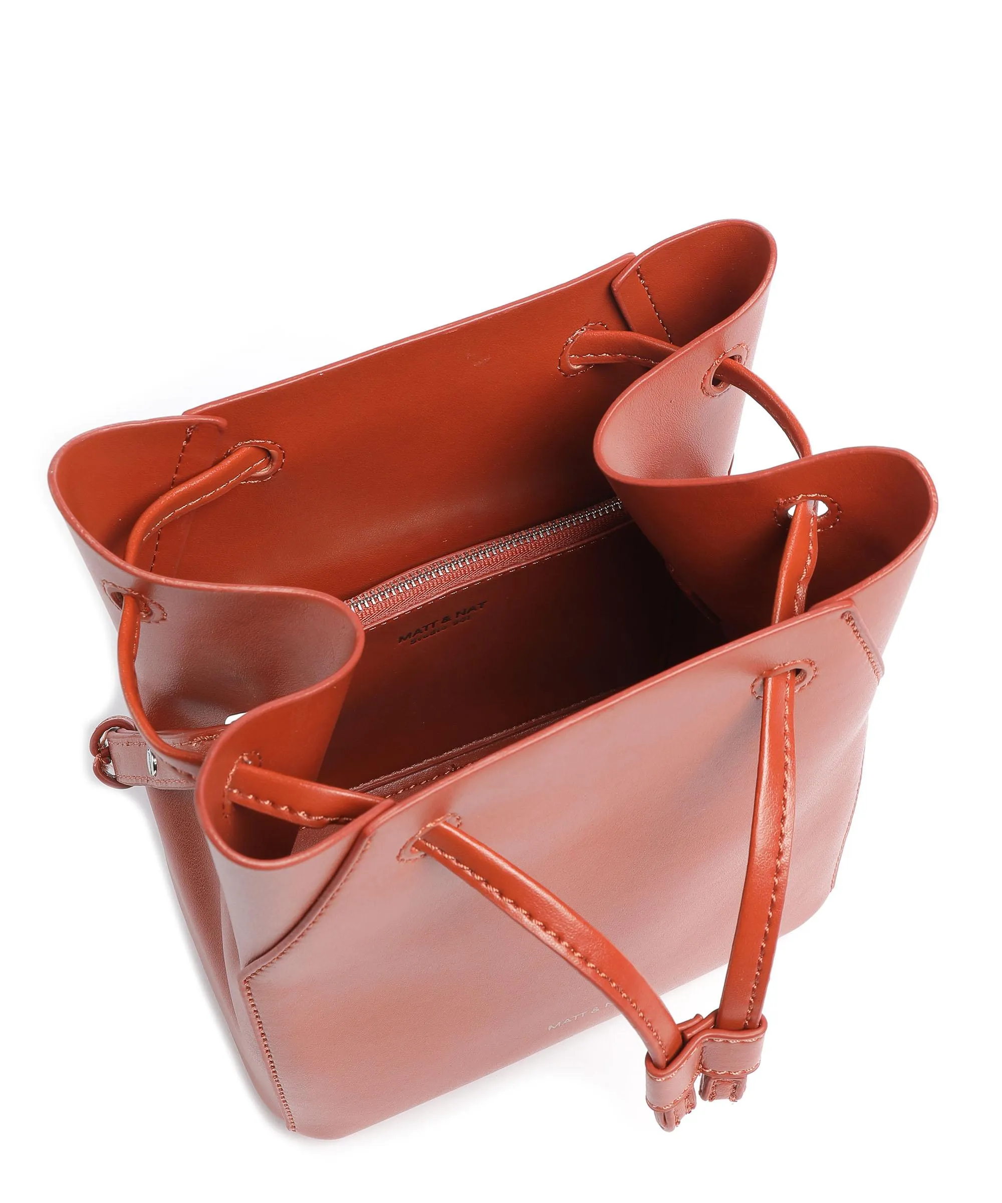  Matt & Nat Studio 901 Grace Borsa a secchiello pelle di mela marrone rosso  