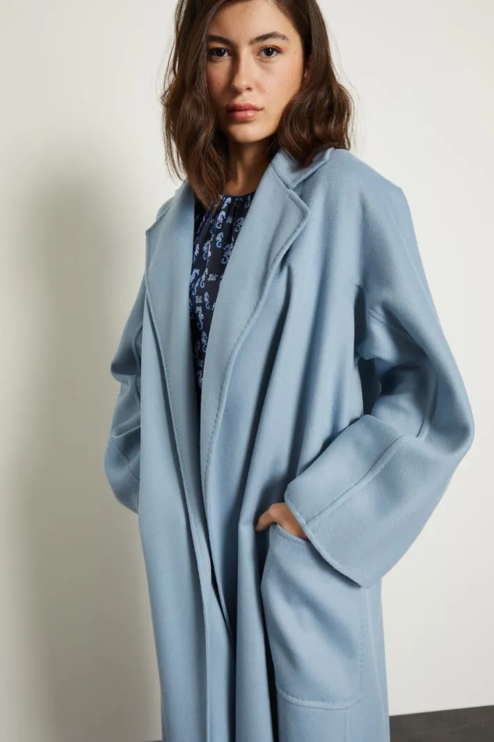 Maxi cappotto in drap