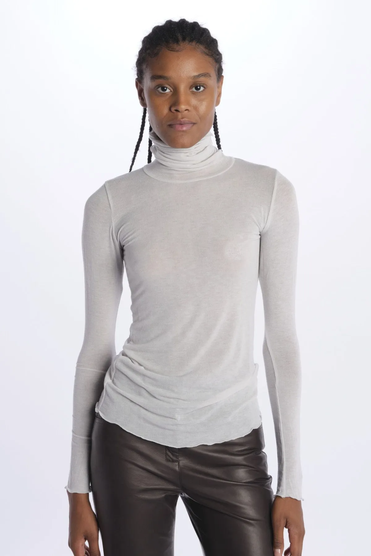 milaura knit Dolcevita jersey unita    