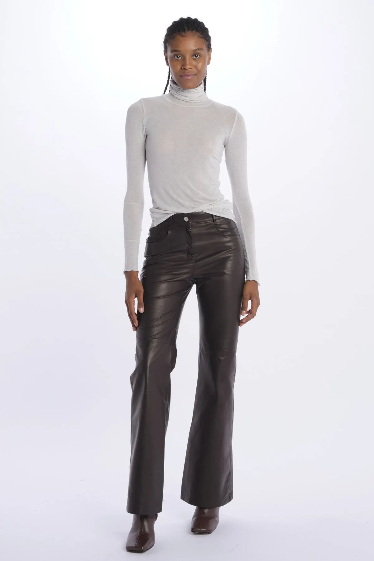 milaura knit Dolcevita jersey unita    