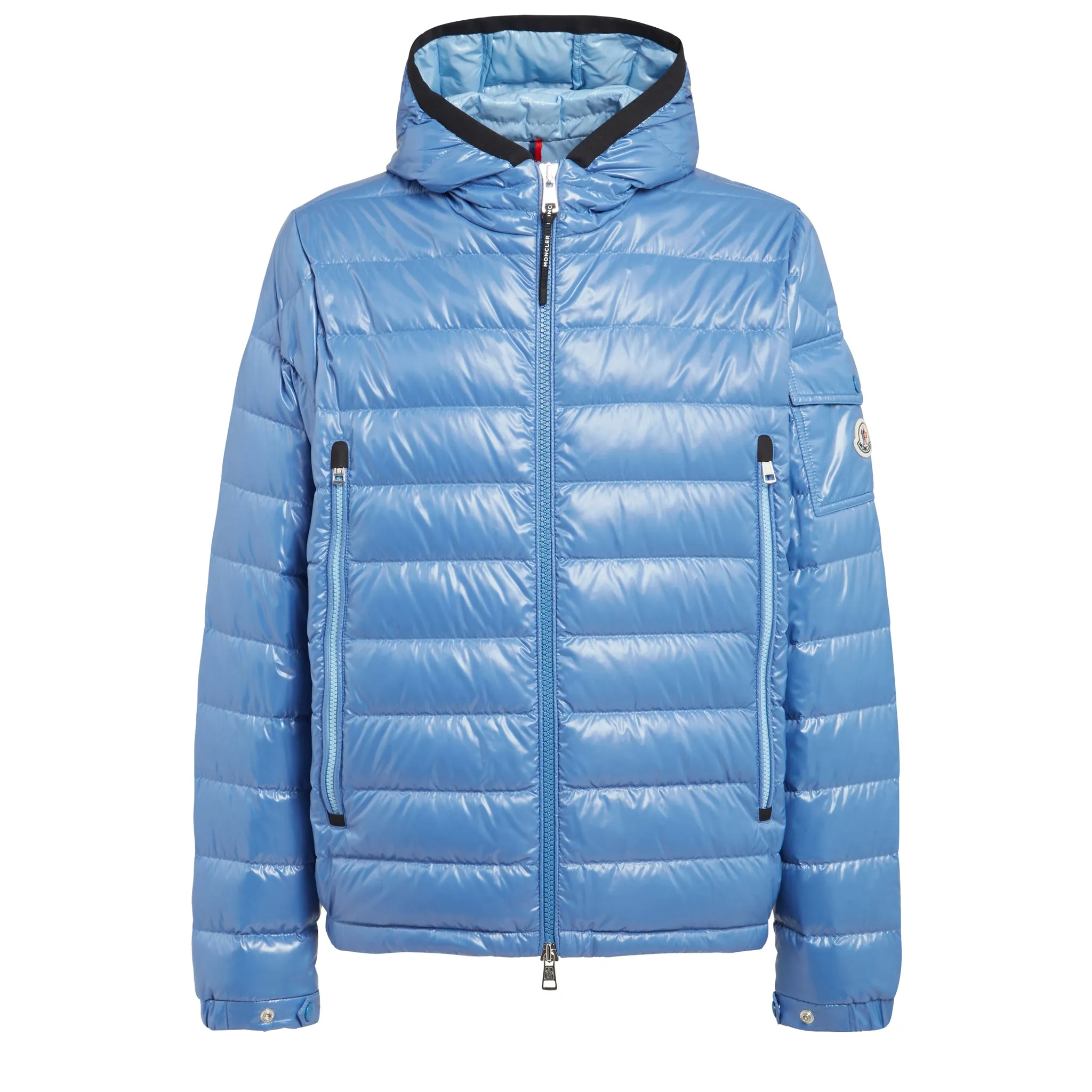 MONCLER  Piumino ''Galion'' in tessuto azzurro