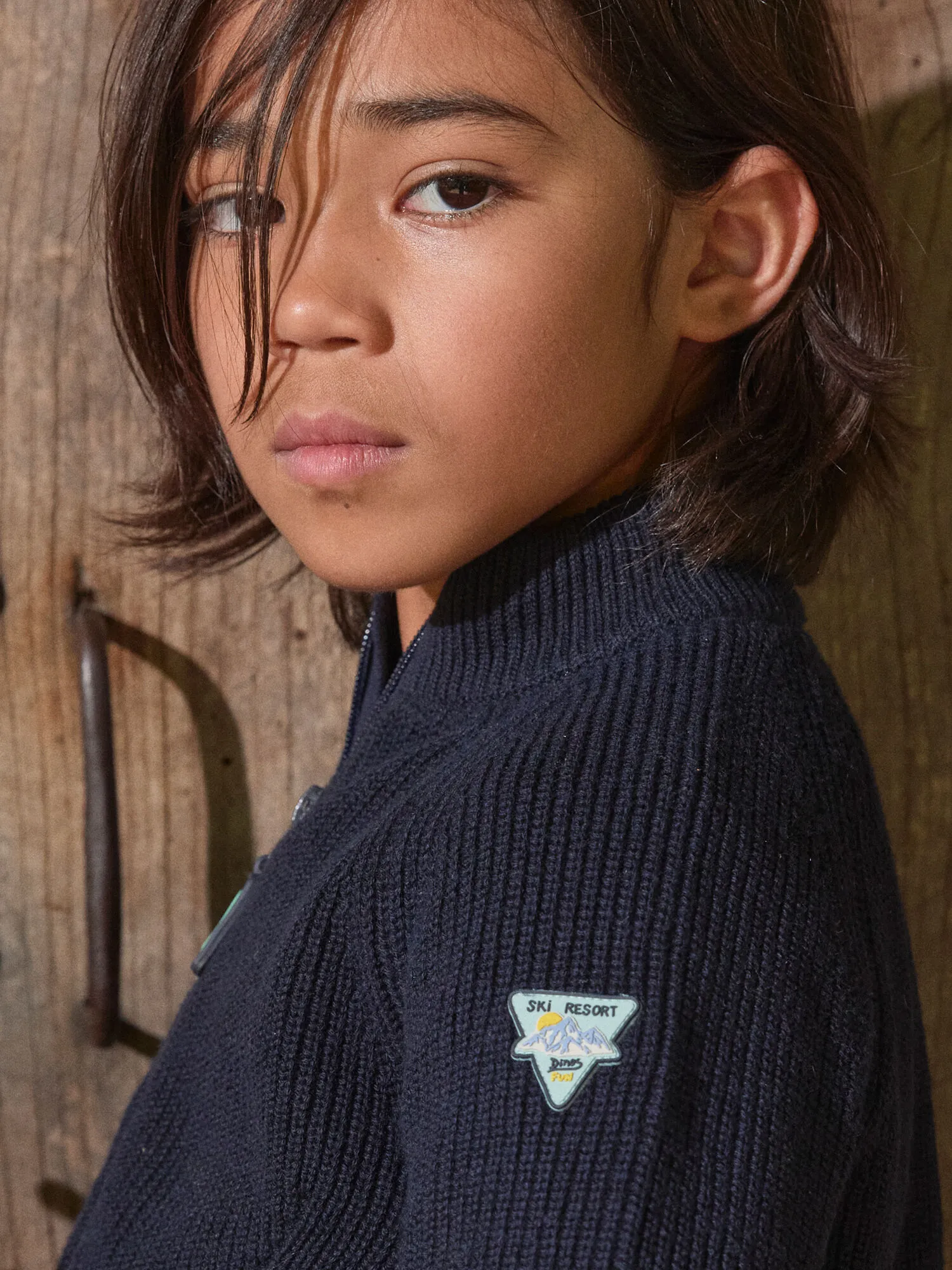 Navy KIDS CARDIGAN    