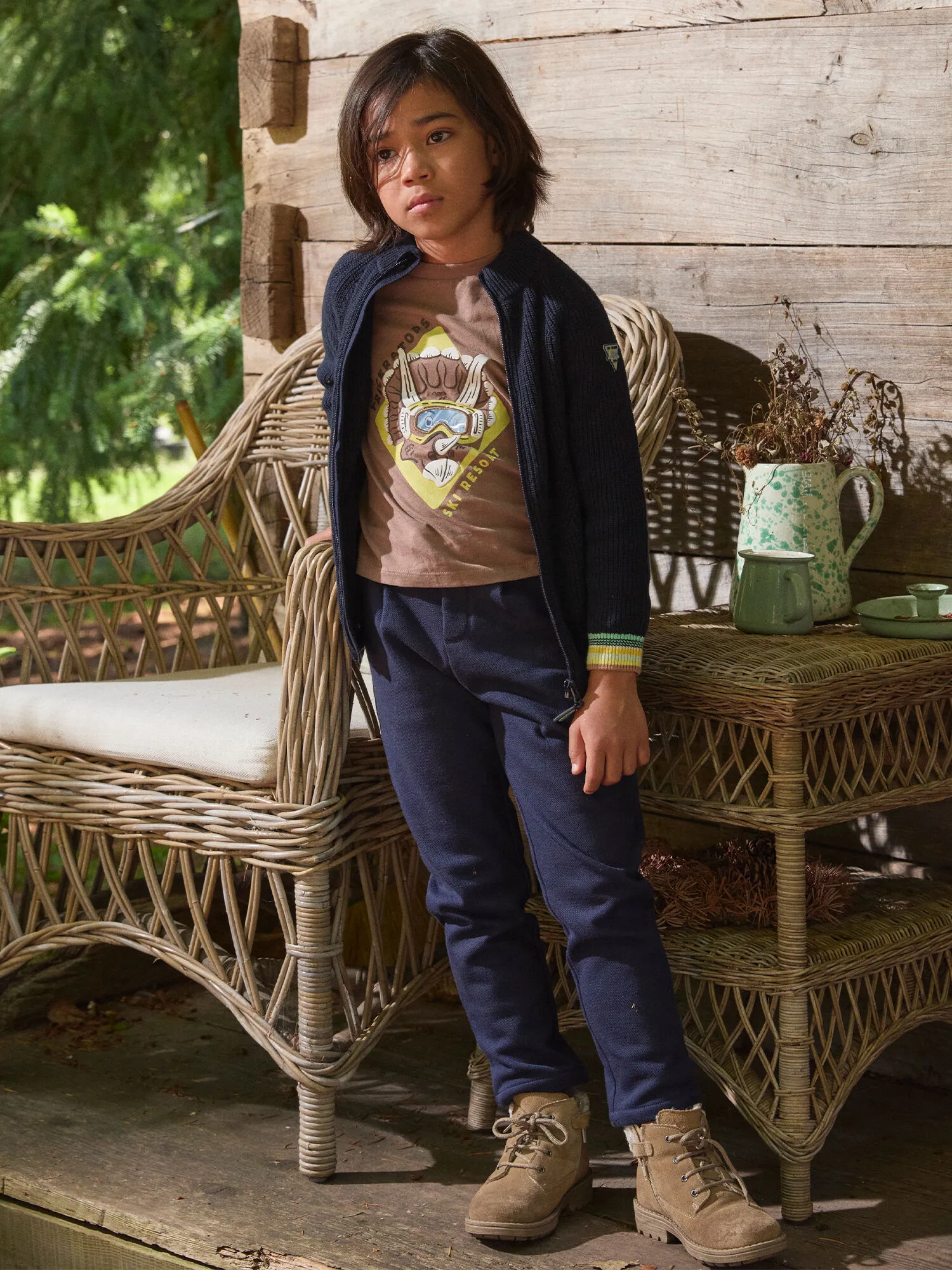 Navy KIDS CARDIGAN    