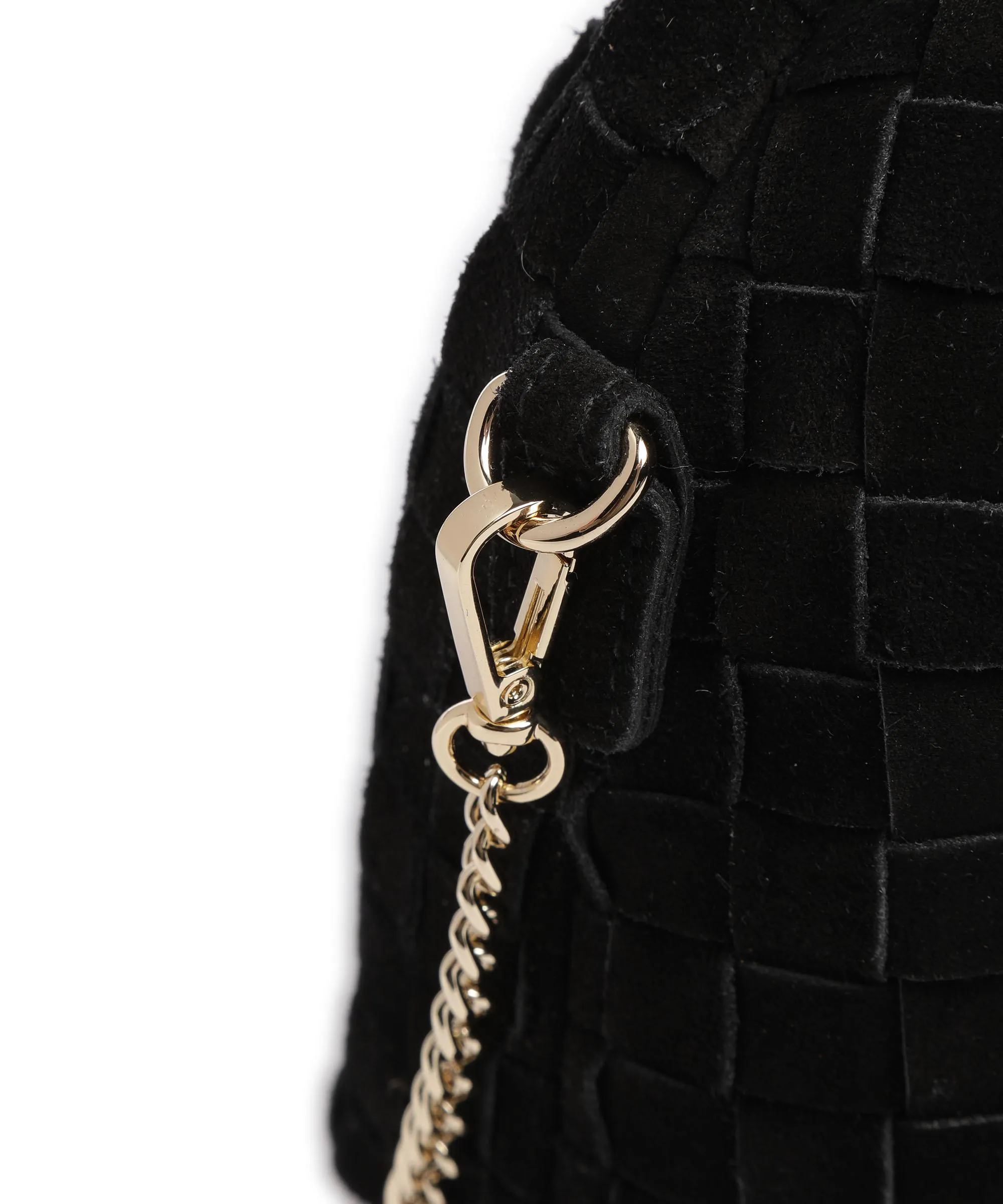  Núnoo Braided Dandy Borsa a mano pelle ruvida nero  