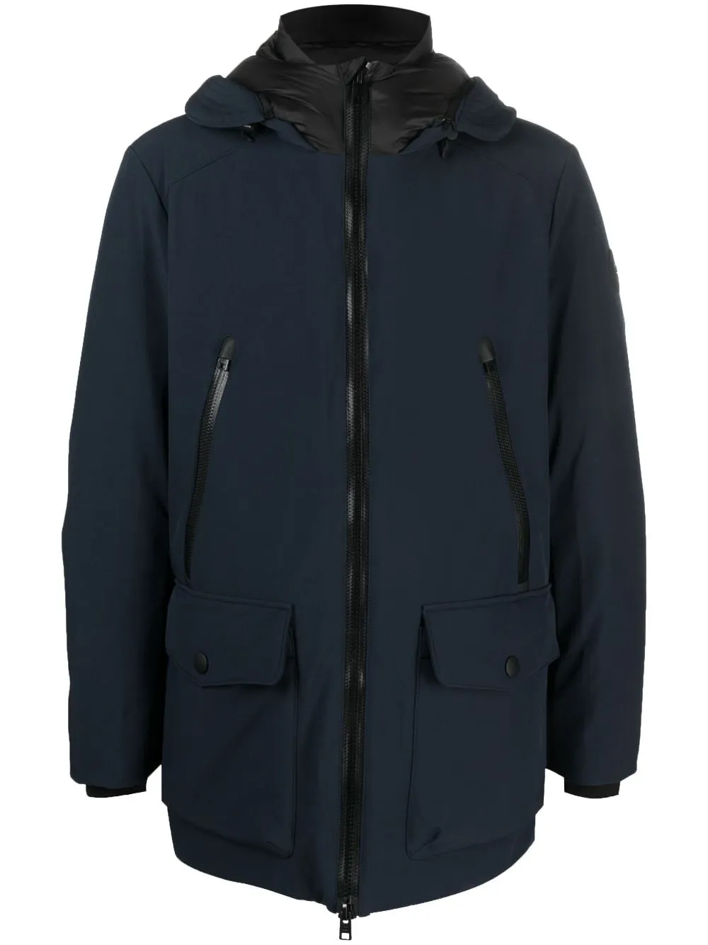 parka blu soft shell