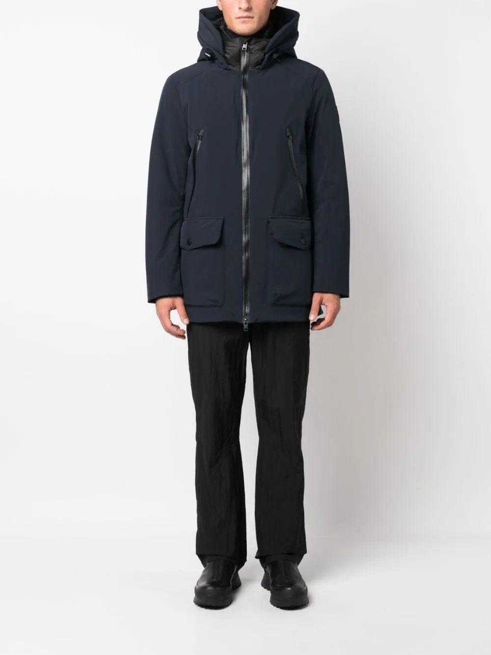 parka blu soft shell