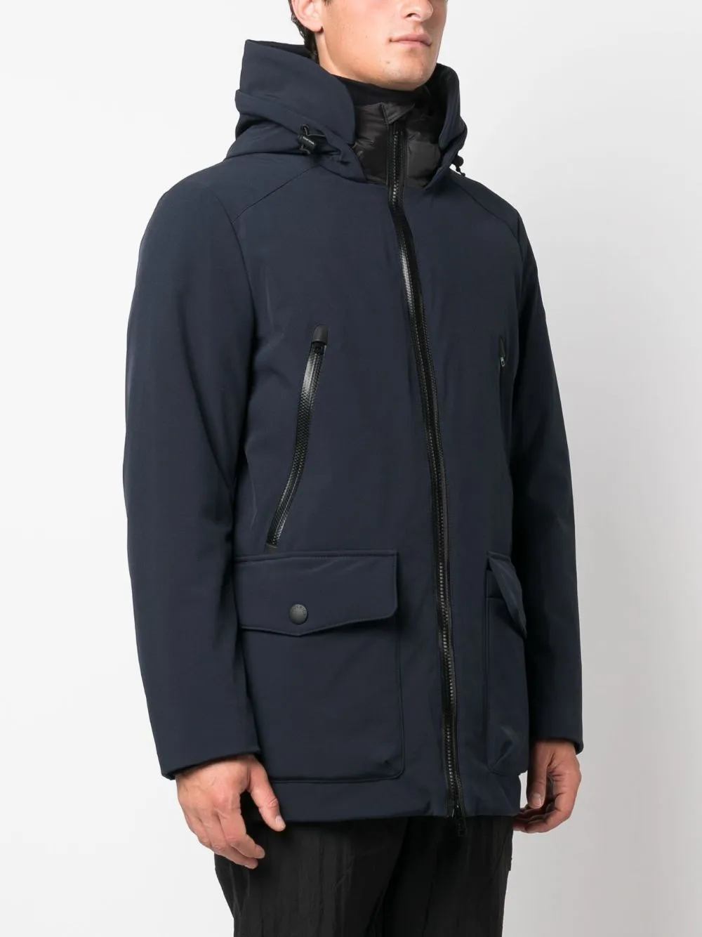 parka blu soft shell