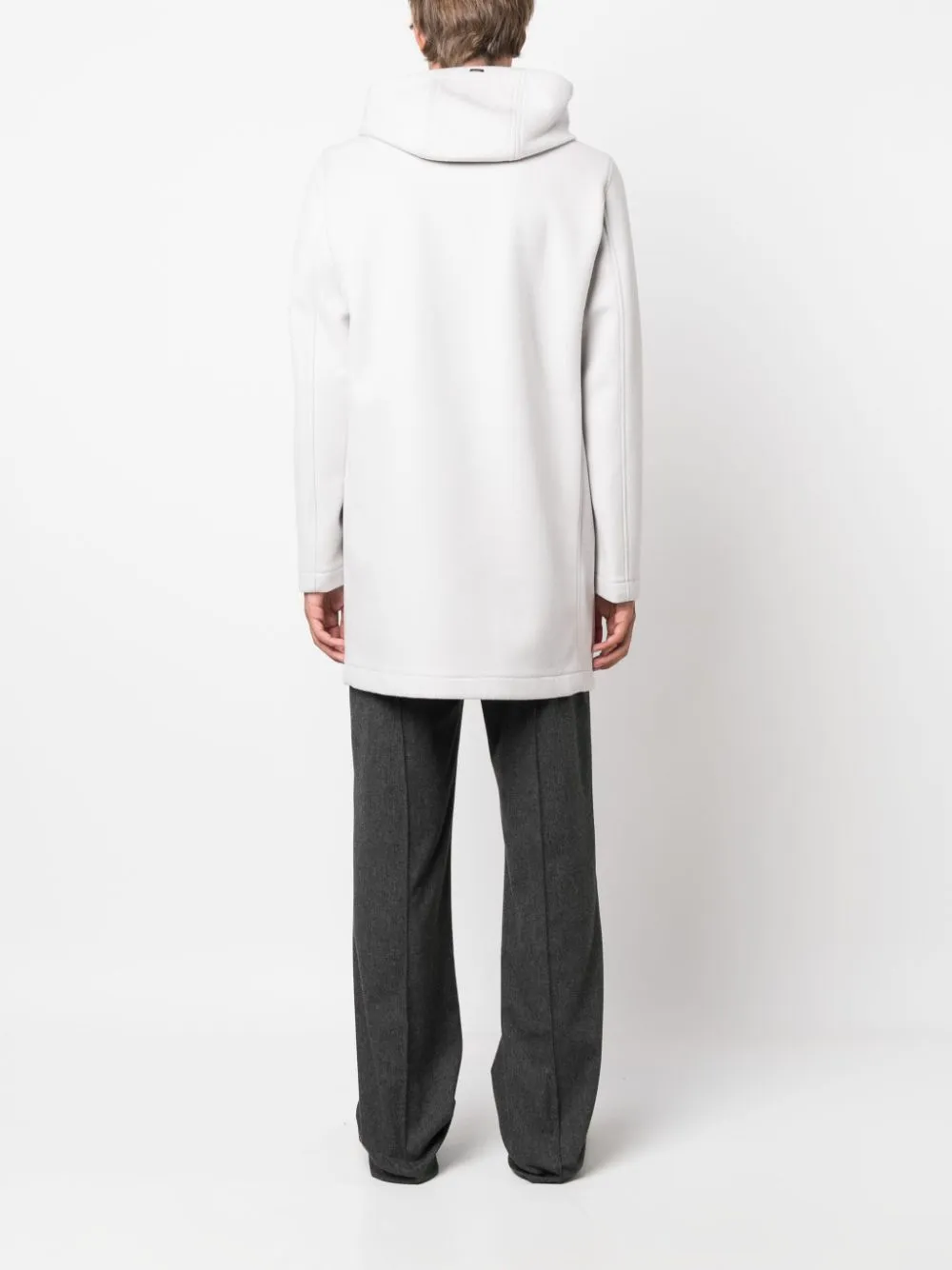 parka ghiaccio con cappuccio