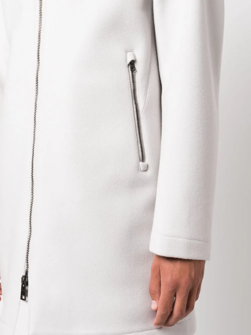 parka ghiaccio con cappuccio
