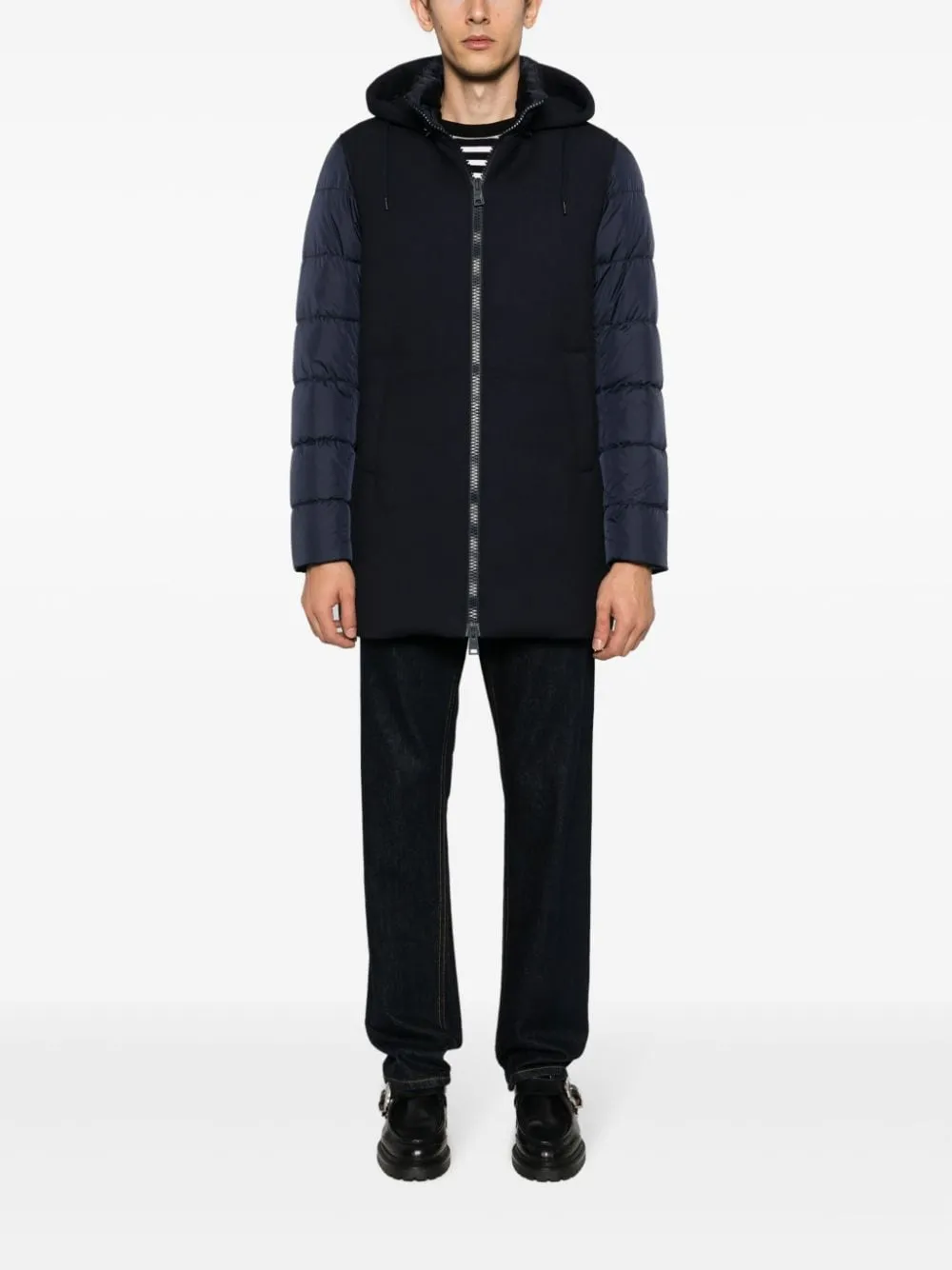 parka imbottito blu