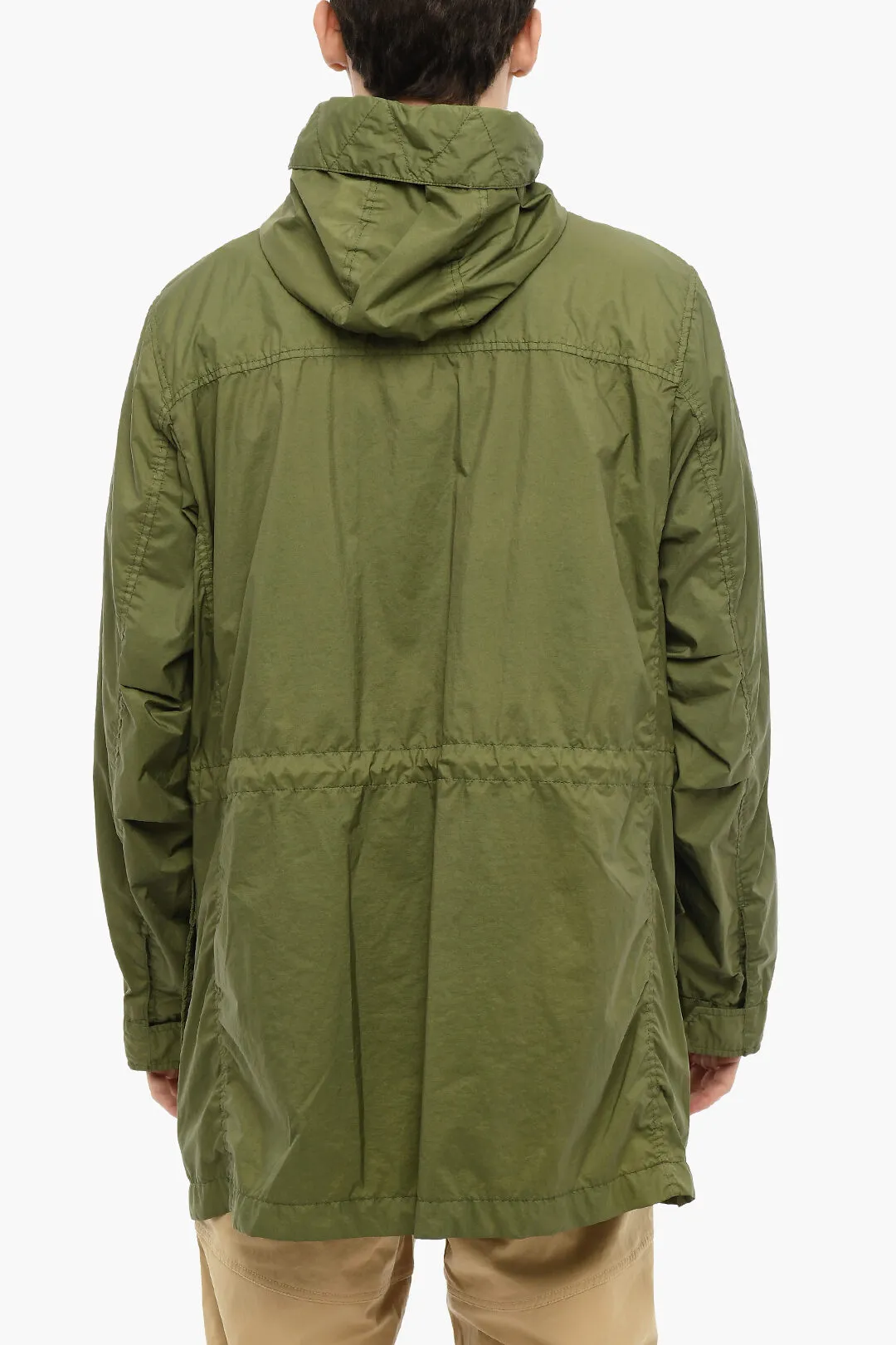 Parka in Nylon con Cappuccio