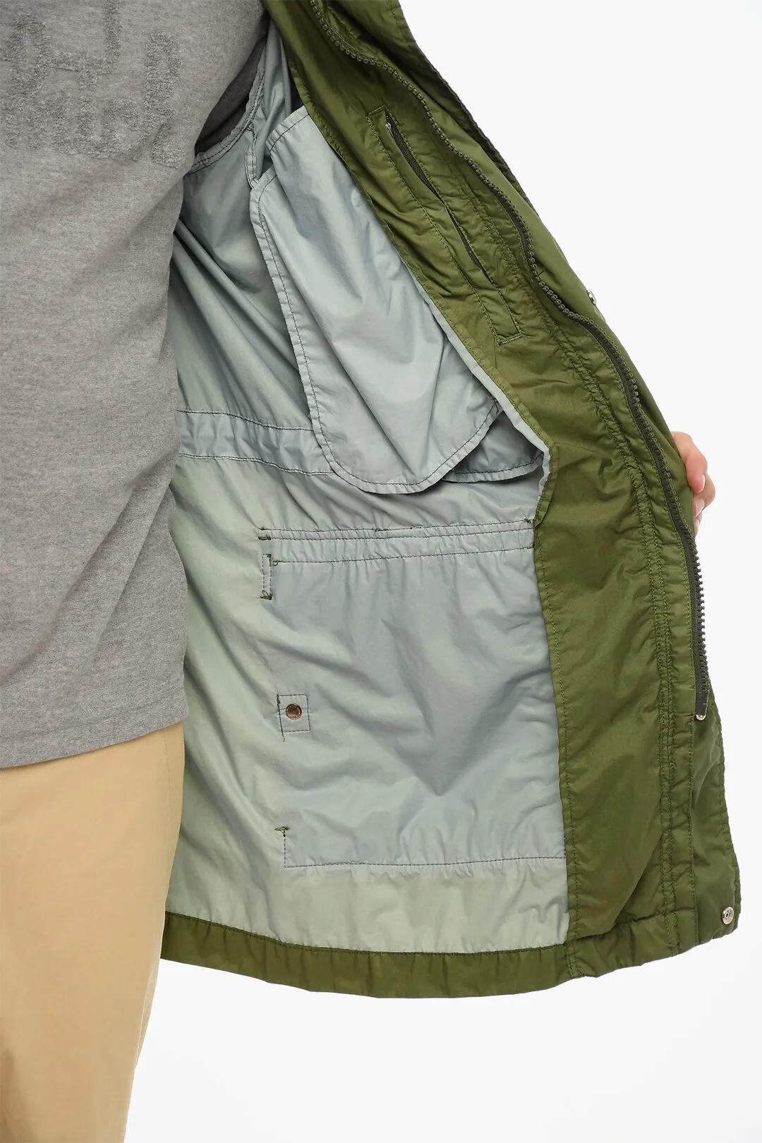 Parka in Nylon con Cappuccio