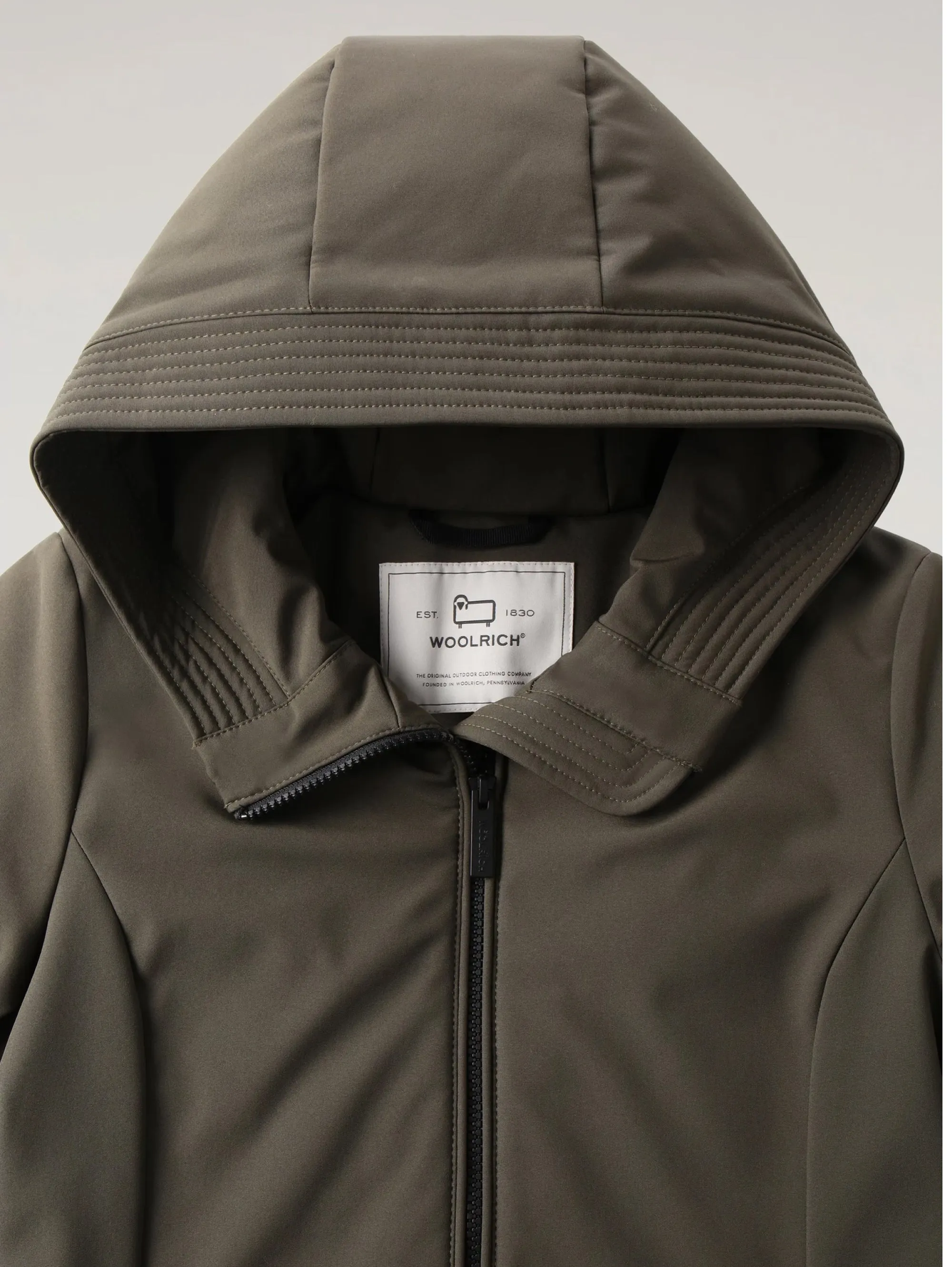 Parka in Softshell Verde