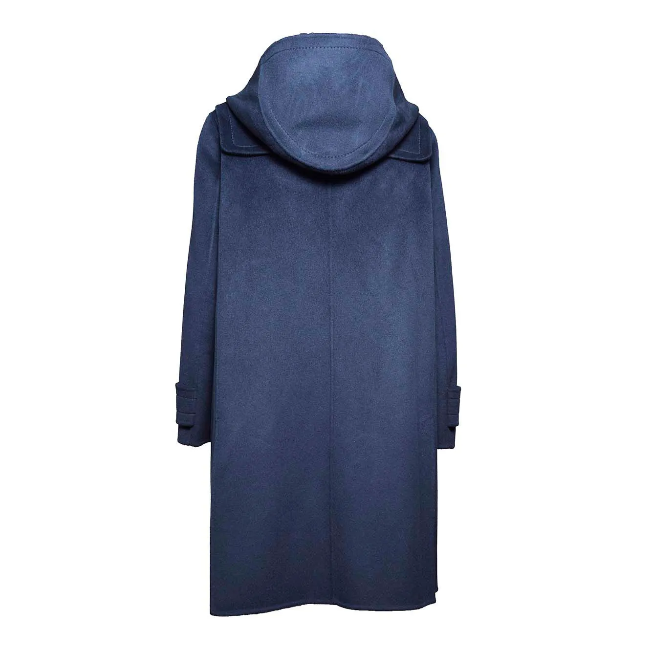 Parka Mont in lana vergine blu con cappuccio S Max Mara