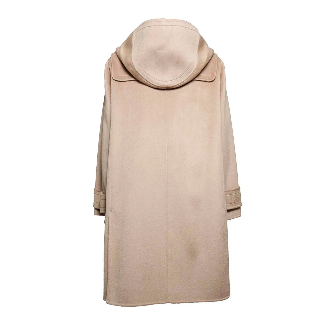Parka Mont in lana vergine cammello con cappuccio S Max Mara