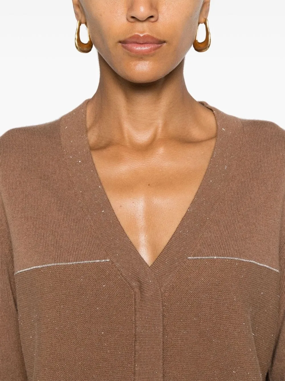 Peserico-Cardigan con catena Punto Luce