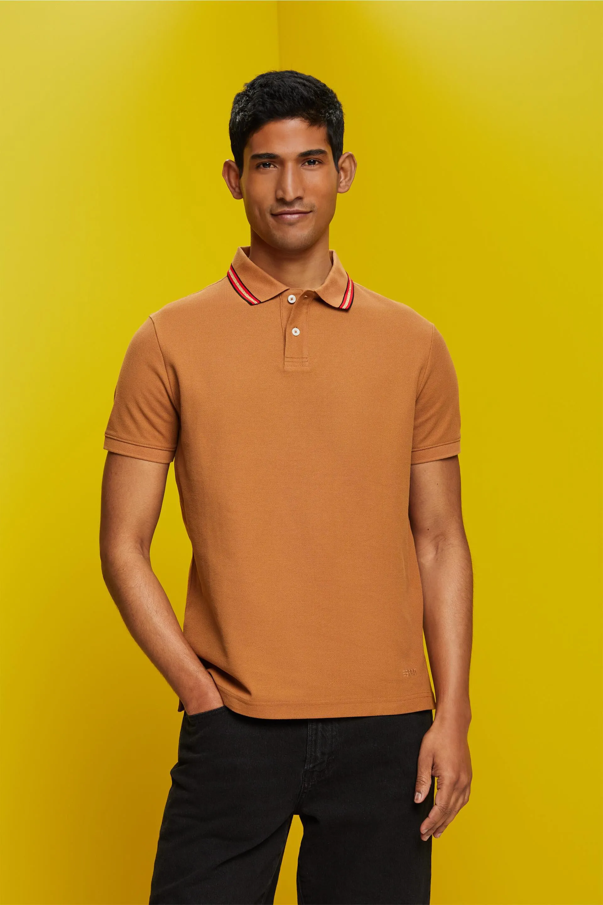 Polo in piqué con glitter, 100% cotone
