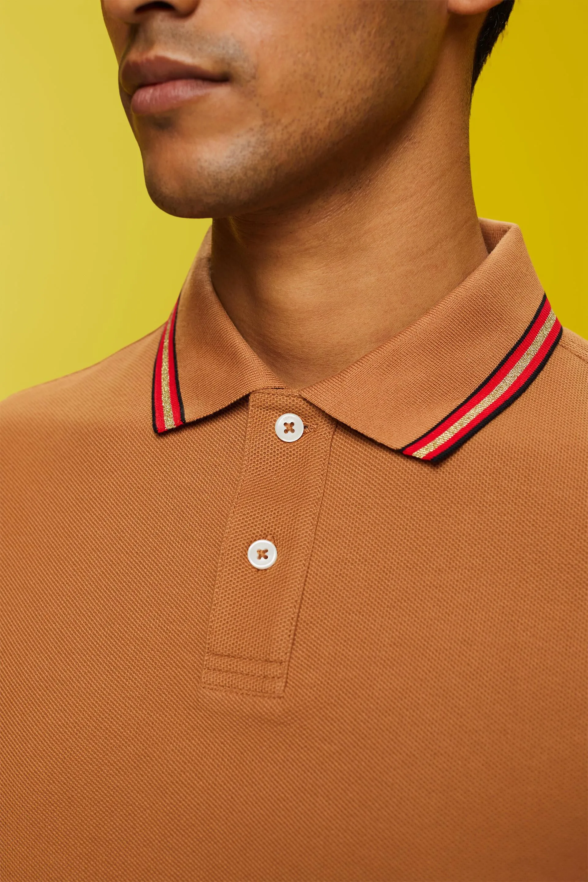 Polo in piqué con glitter, 100% cotone