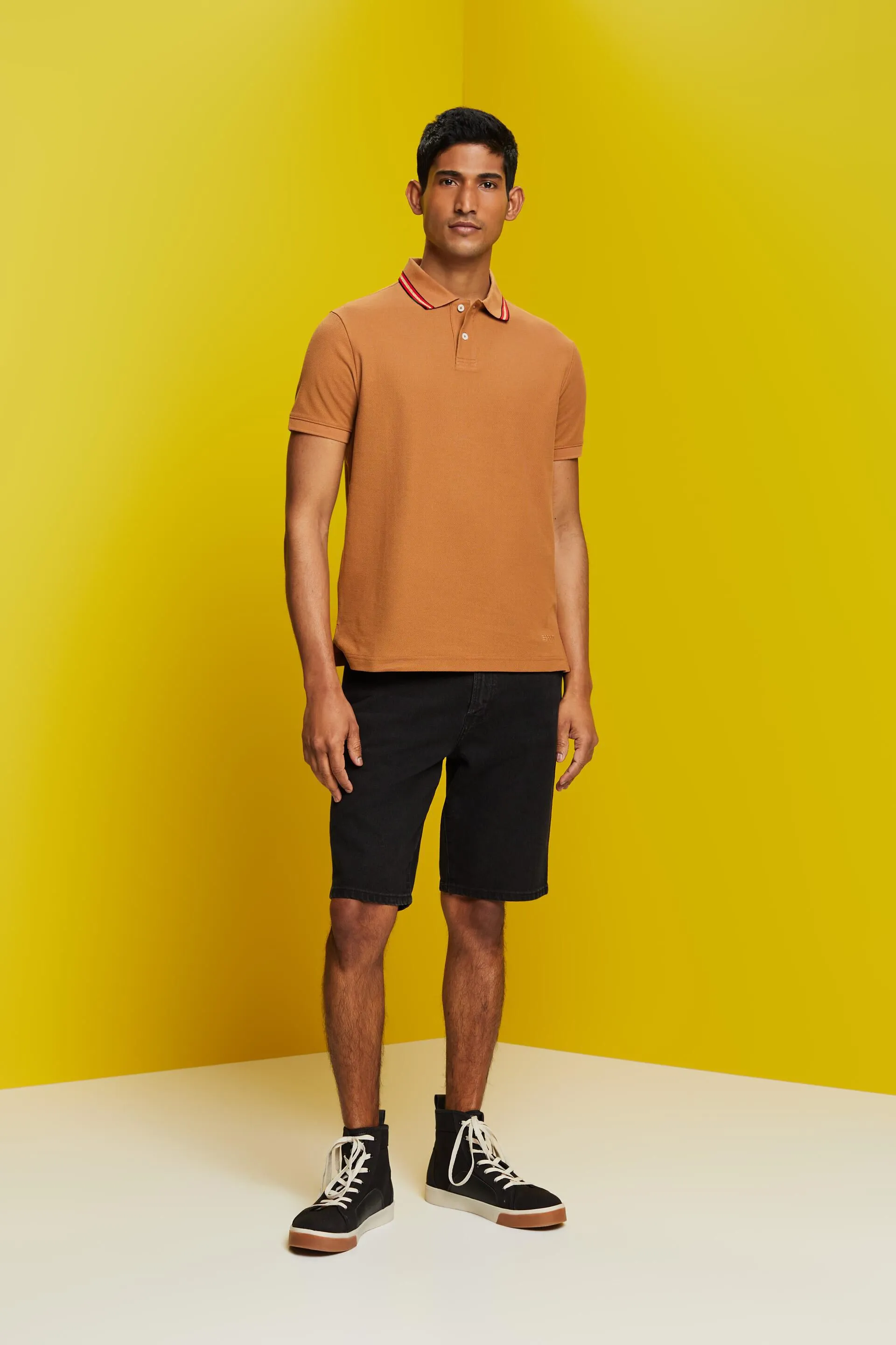Polo in piqué con glitter, 100% cotone