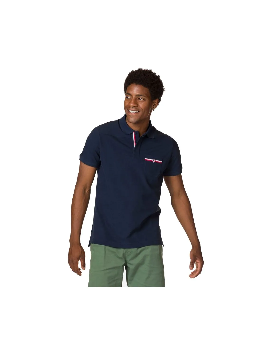 Polo Rossignol Logo Polo Pocket Dark Navy