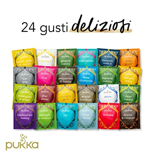 Pukka Herbs | Calendario dell'Avvento con tisane biologiche Days of Joy | Idea regalo | Eco-friendly e sostenibile | Senza ciocc