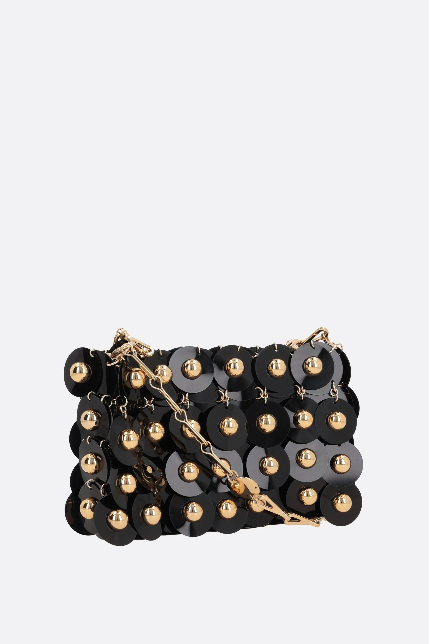  RABANNE borsa a spalla Sparkle nano in paillettes 