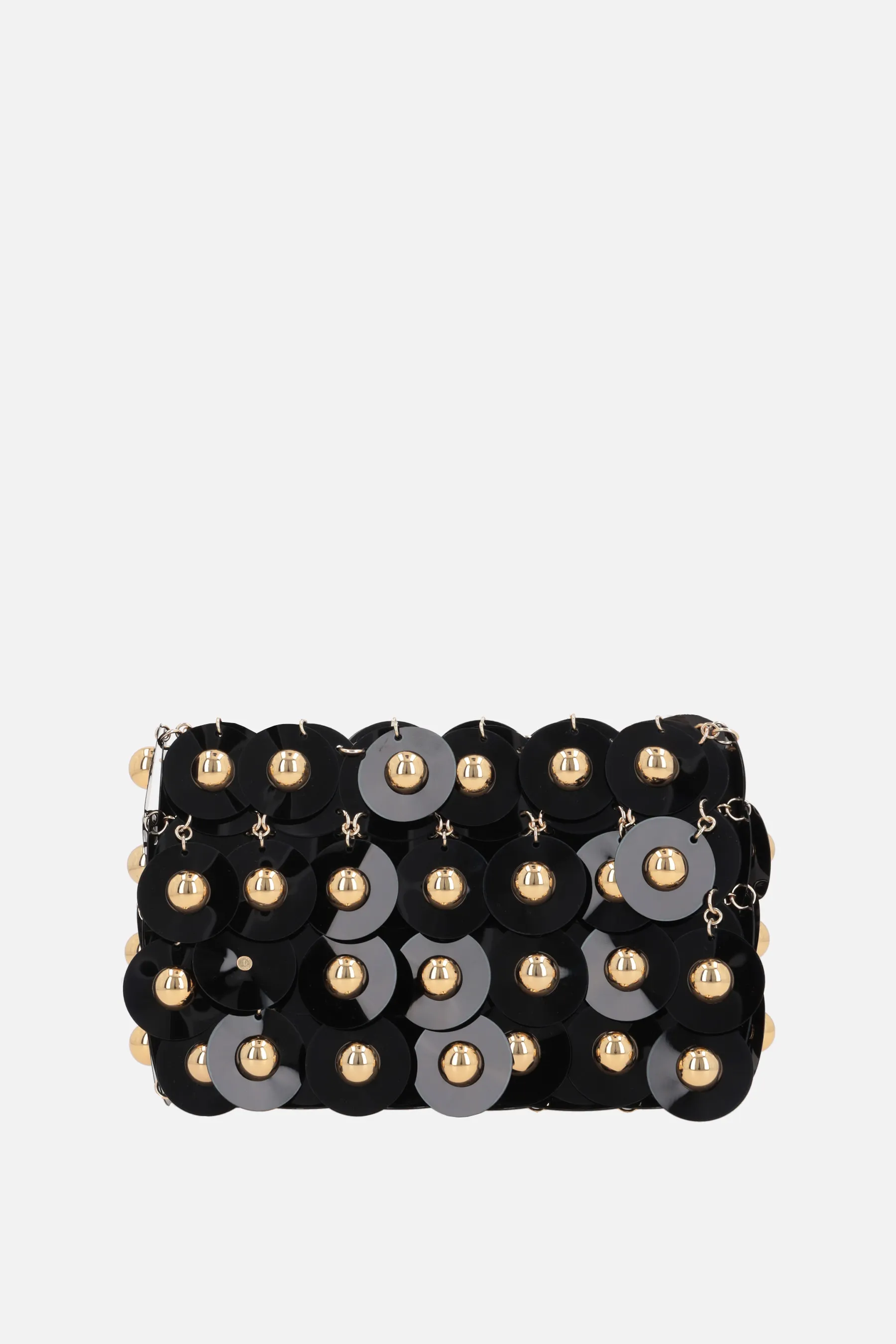  RABANNE borsa a spalla Sparkle nano in paillettes 