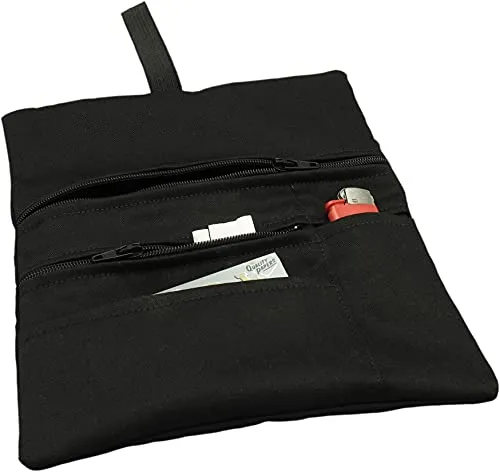 Russo Handmade: Astuccio Portatabacco e Accessori Artigianale in Tessuto. Uomo/Donna con Doppia Cerniera per Tabacco e Filtri, 4