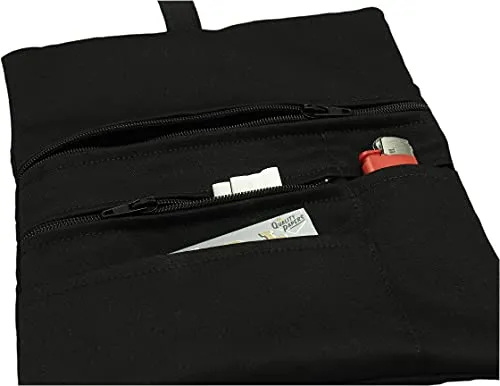 Russo Handmade: Astuccio Portatabacco e Accessori Artigianale in Tessuto. Uomo/Donna con Doppia Cerniera per Tabacco e Filtri, 4