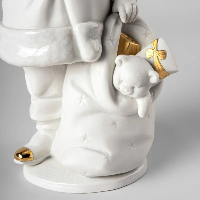 Scultura “E’ Arrivato Babbo Natale” Lladrò