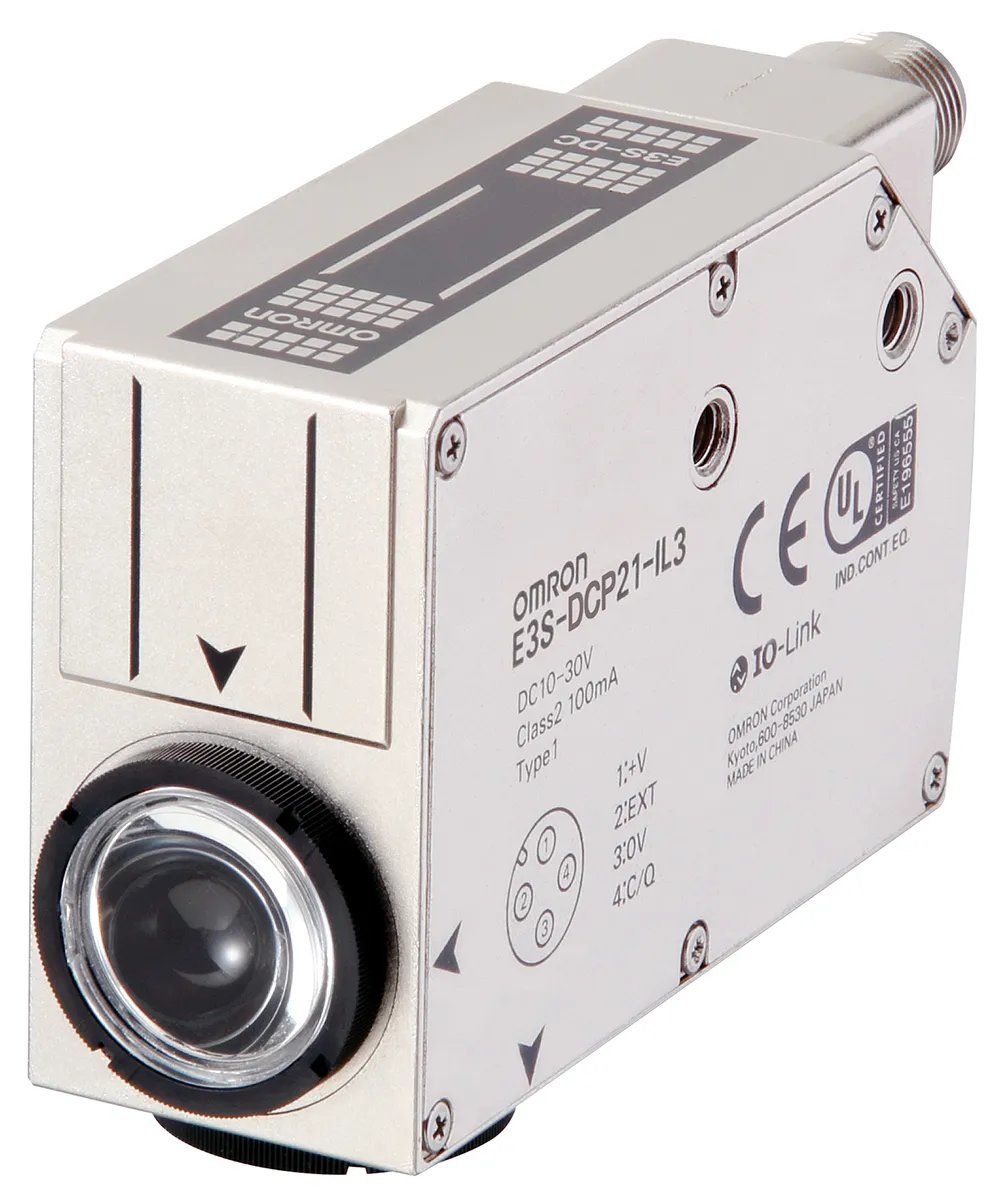 Sensore fotoelettrico Rettangolare Omron, a diffusione, rilevamento 10 mm, uscita PREMERE/TIRARE