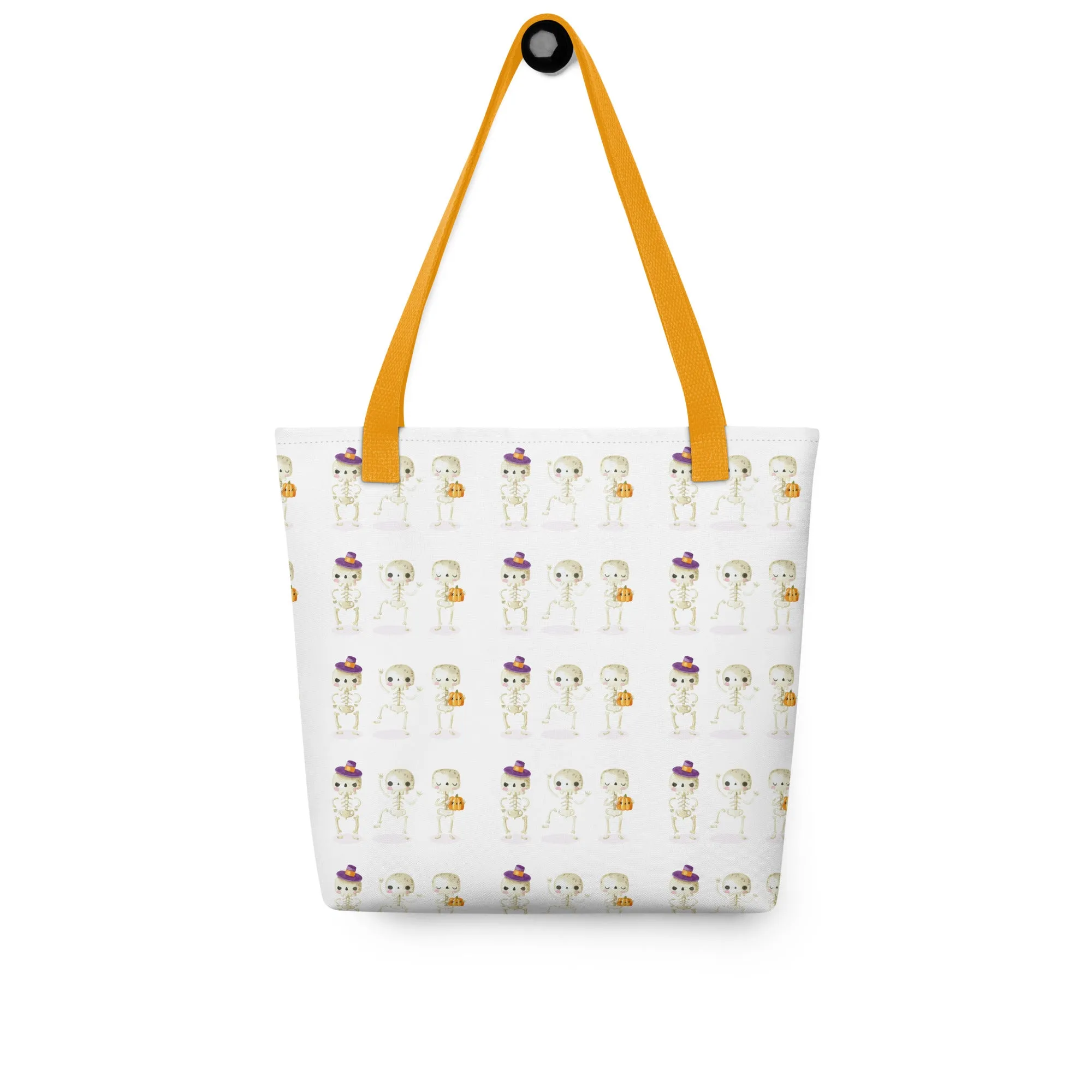 Shopping bag con piccoli scheletri di Halloween