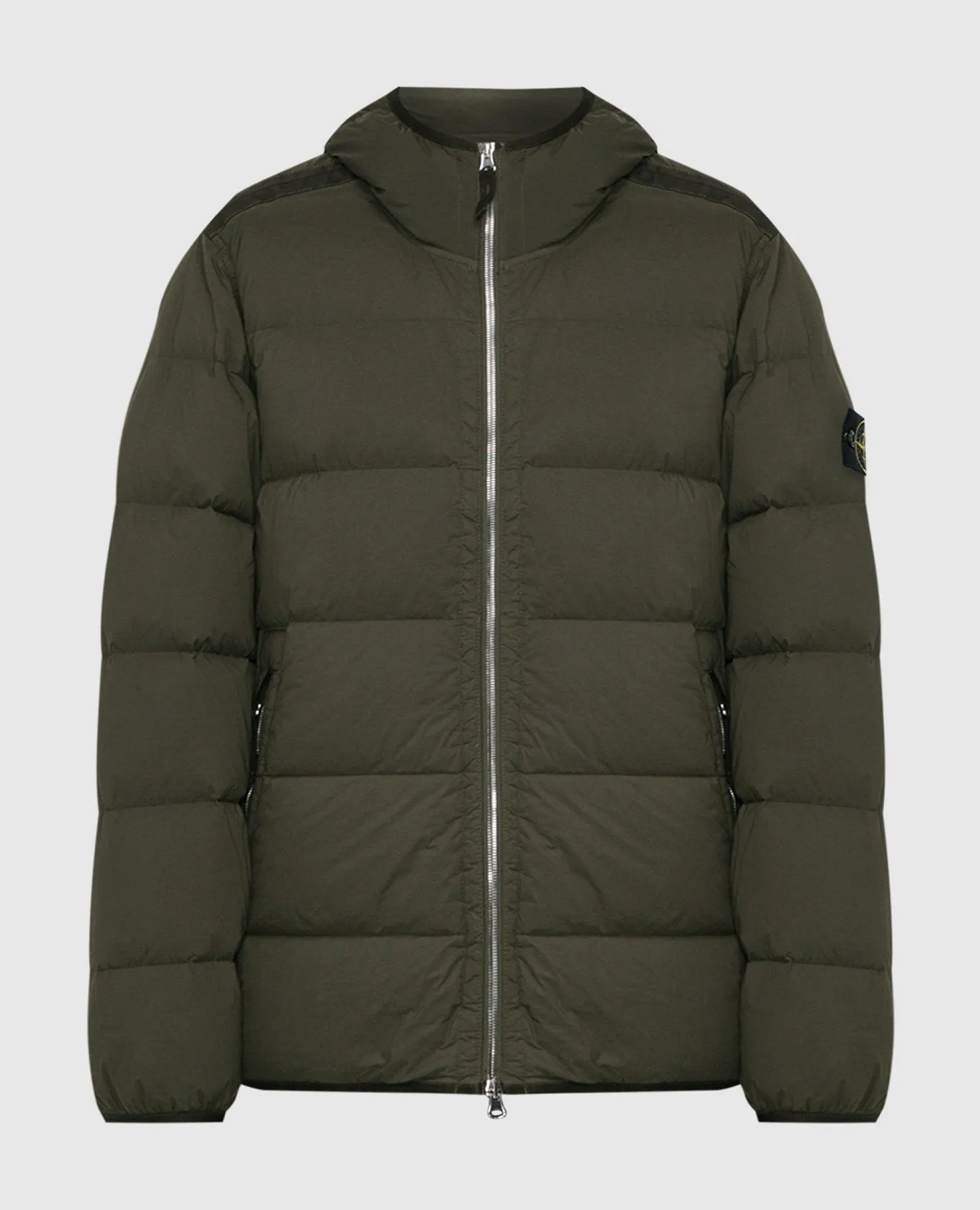 Stone Island Piumino kaki con logo 791543728