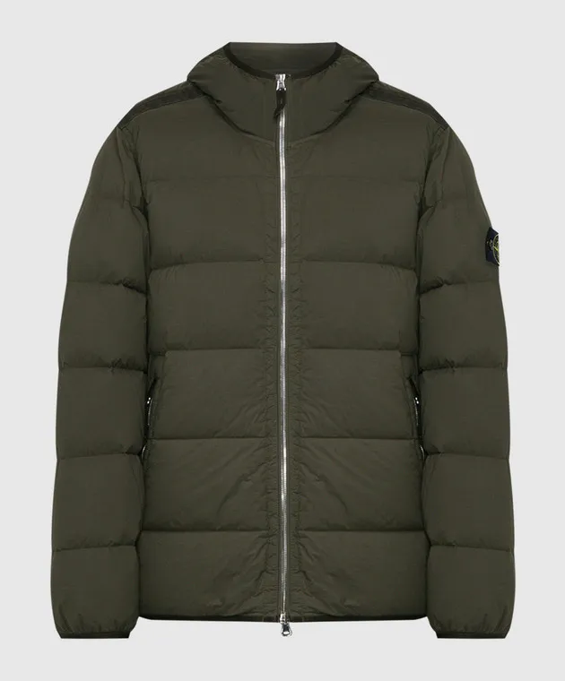 Stone Island Piumino kaki con logo 791543728