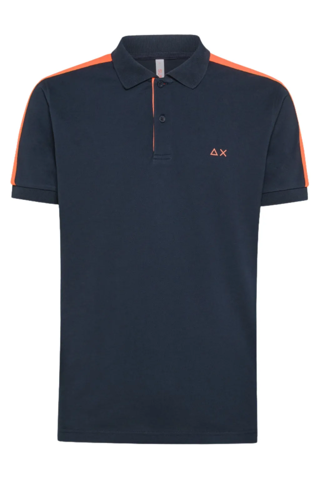 SUN 68 POLO FLUO COL  A34125 NAVY BLUE