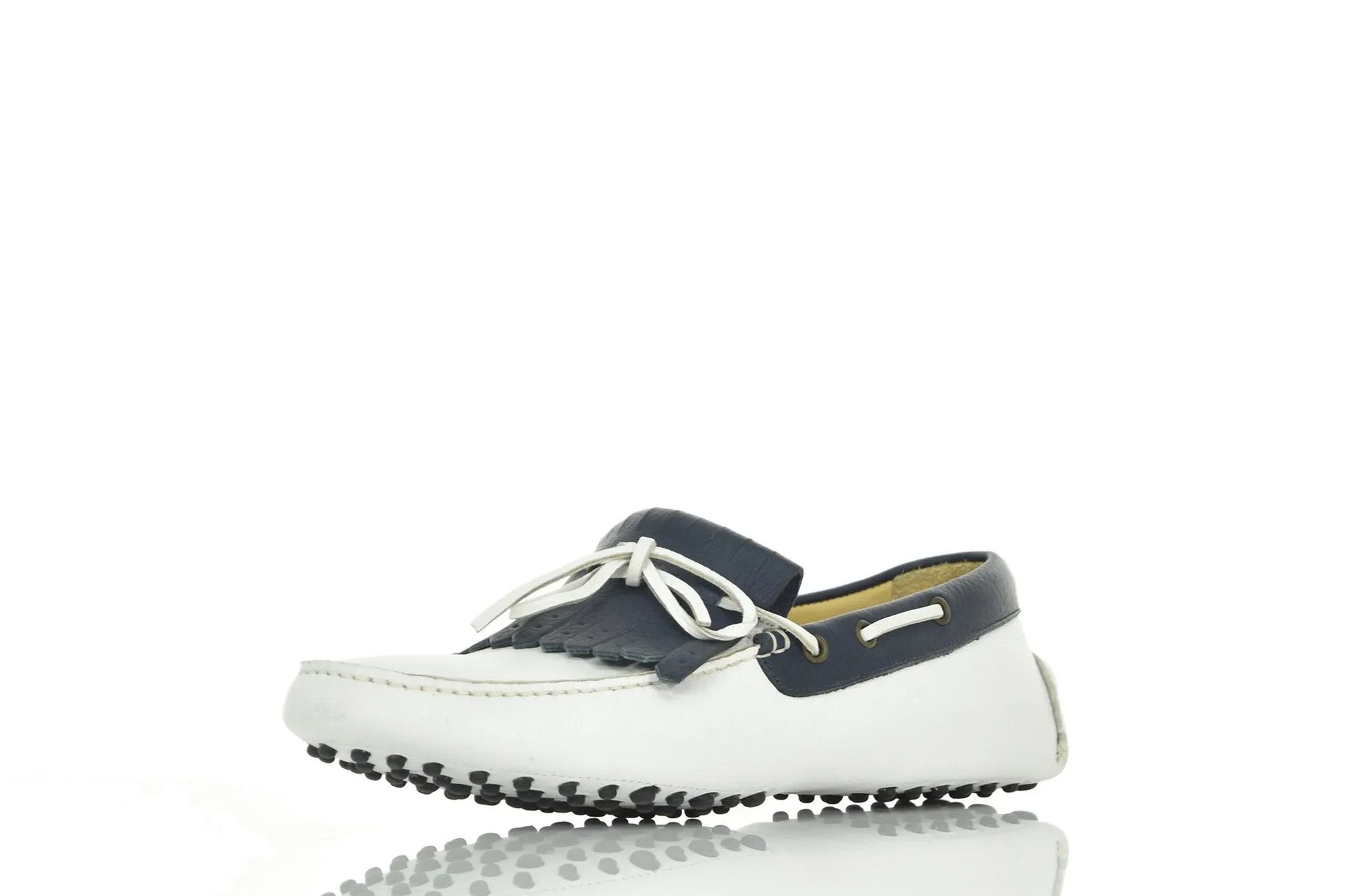 Sutor Mantellassi Mocassino Blu e Bianco Uomo Mod.C203B