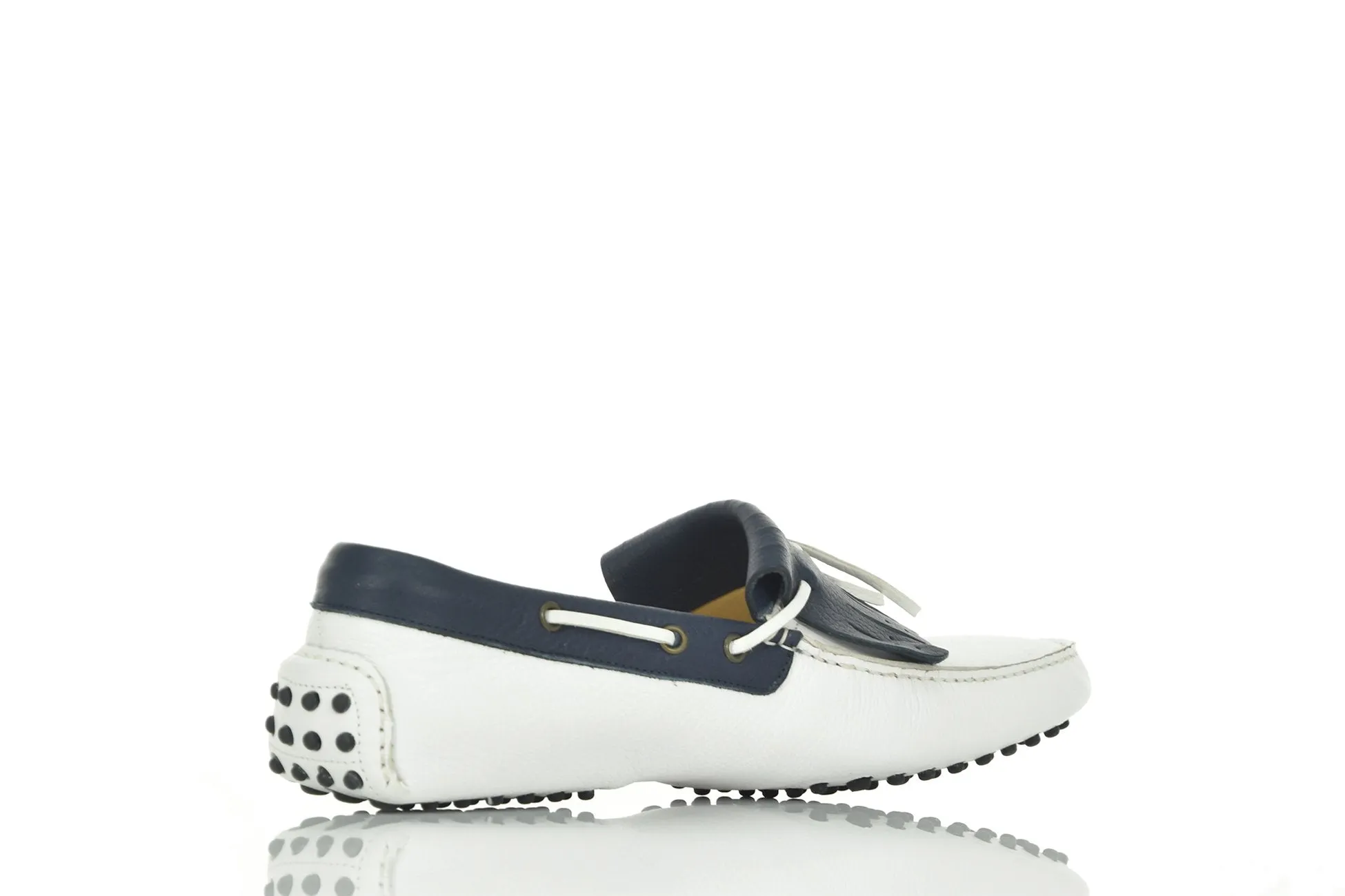 Sutor Mantellassi Mocassino Blu e Bianco Uomo Mod.C203B