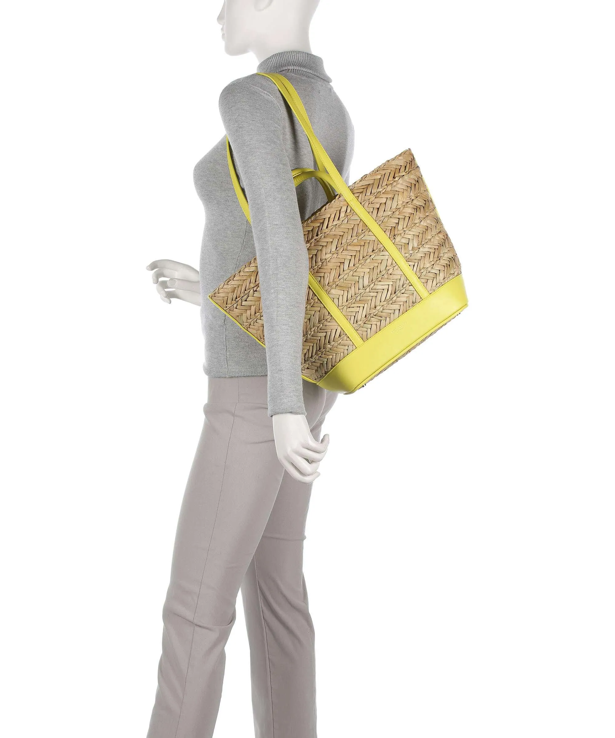  Ted Baker Ivees Borsa shopper libro, pelle sintetica giallo  