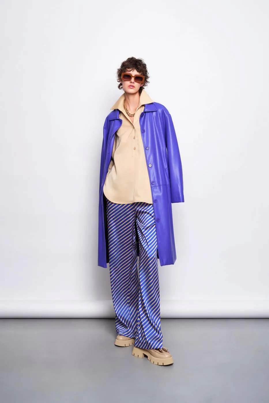 The Lulù Cappotto Trench Viola