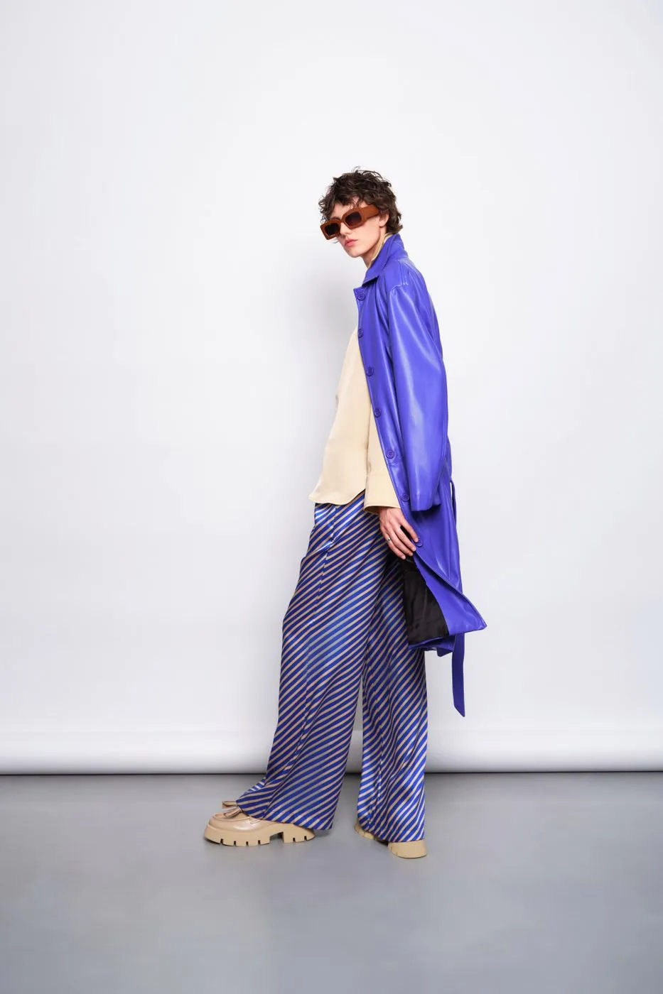 The Lulù Cappotto Trench Viola
