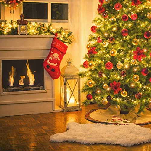 TOPYIYI Catena Luminosa Esterno【2 Pezzi】, 12M 120LED Stringhe Luci LED a Batteria, Luci Natale Impermeabile, Luci da Esterno e I