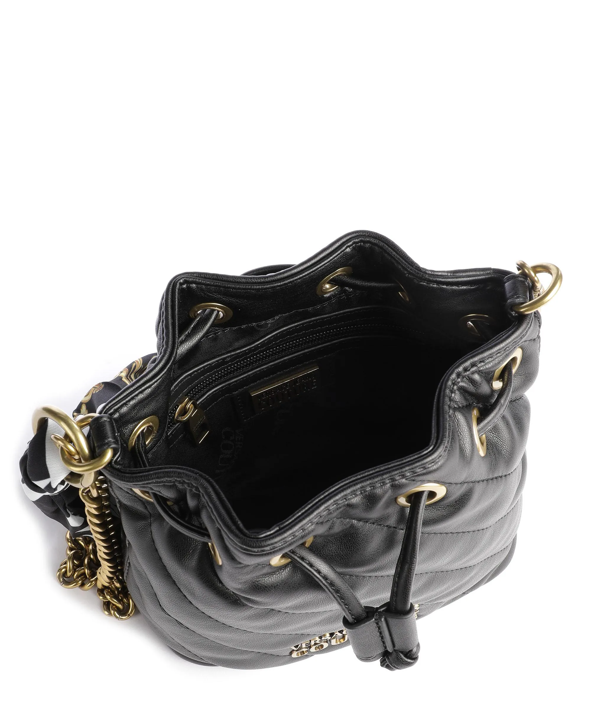  Versace Jeans Couture Borsa a secchiello pelle sintetica nero  