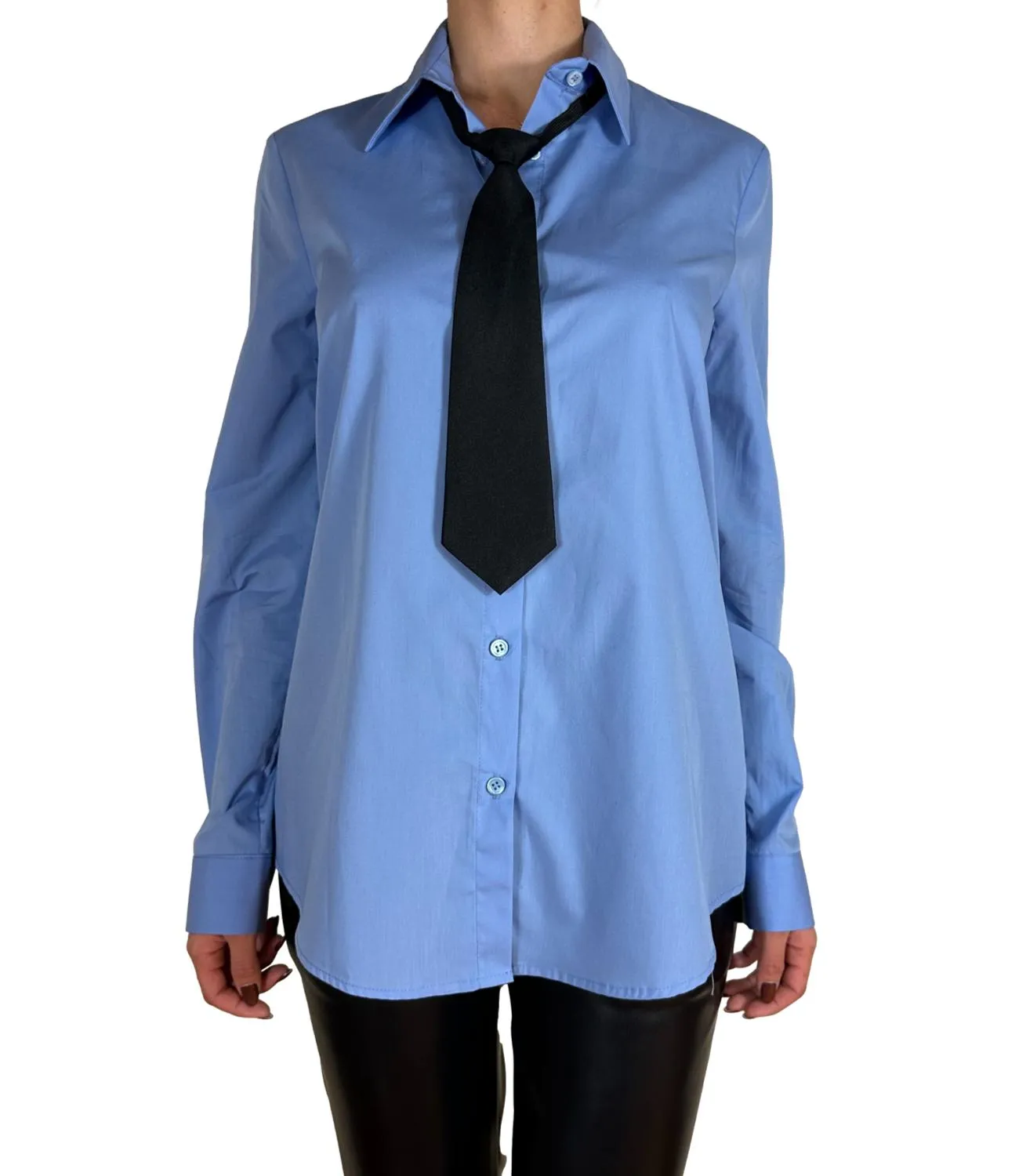 VICOLO Vicolo camicia azzurra donna