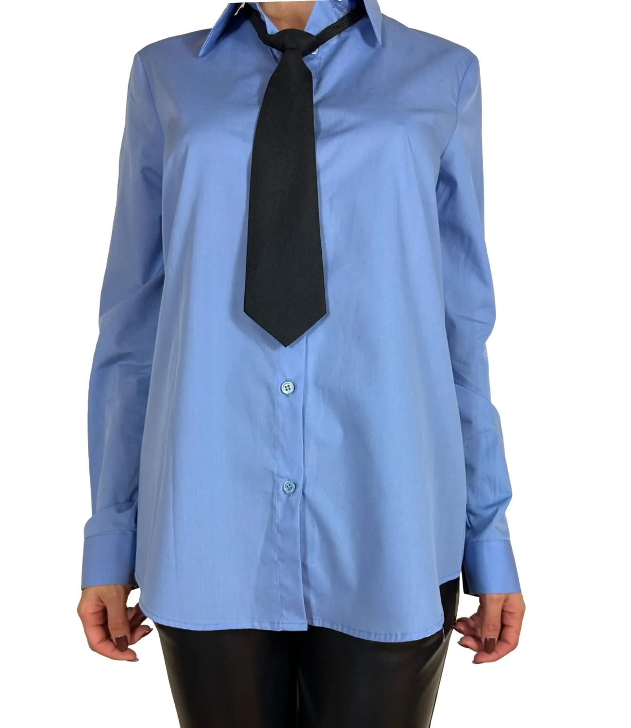 VICOLO Vicolo camicia azzurra donna