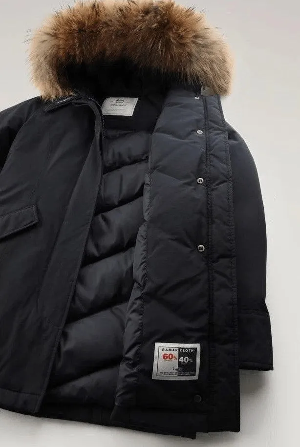 Woolrich Parka Arctic Donna Cotone Blu/Navy Scuro