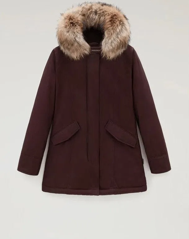 Woolrich Parka Arctic Donna Cotone Marrone/Testa di Moro
